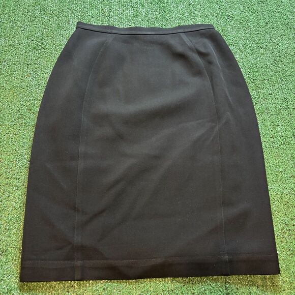 Thierry Mugler Dresses & Skirts - Vintage THIERRY MUGLER Draped Black Crepe Wrap Skirt  France SZ XS